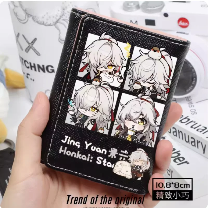 Anime Honkai: Star Rail Jing Yuan Fashion Wallets PU Purse Card Holder Hasp Money Bag Cosplay Gift B177