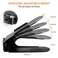 Adjustable Shoe Organizer Footwear Support Slot Space Saving Cabinet Closet Stand Shoes Storage Rack Shoebox 2024 2