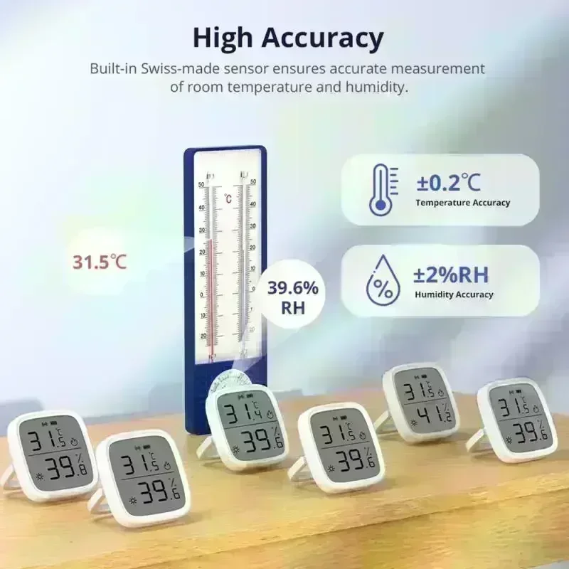 SONOFF SNZB 02D Zigbee 온도 습도 센서 SNZB-02D EWeLink 용 LCD 화면 포함 SONOFF ZigBee Bridge Alexa Alice