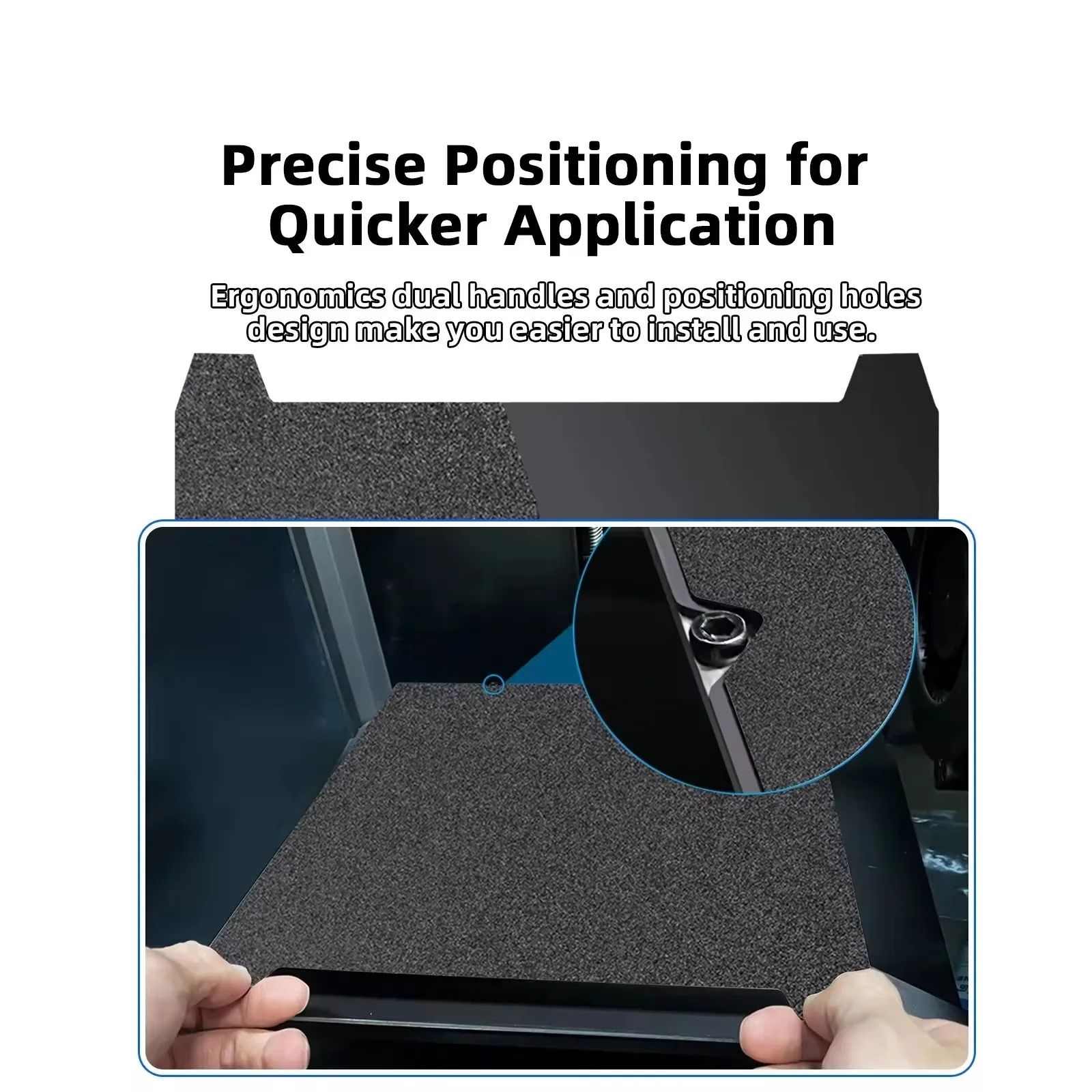 Enhanced Creality 3D Printer Build Plate, Textured PEI Smooth Magnetic Sheet, 235x235mm