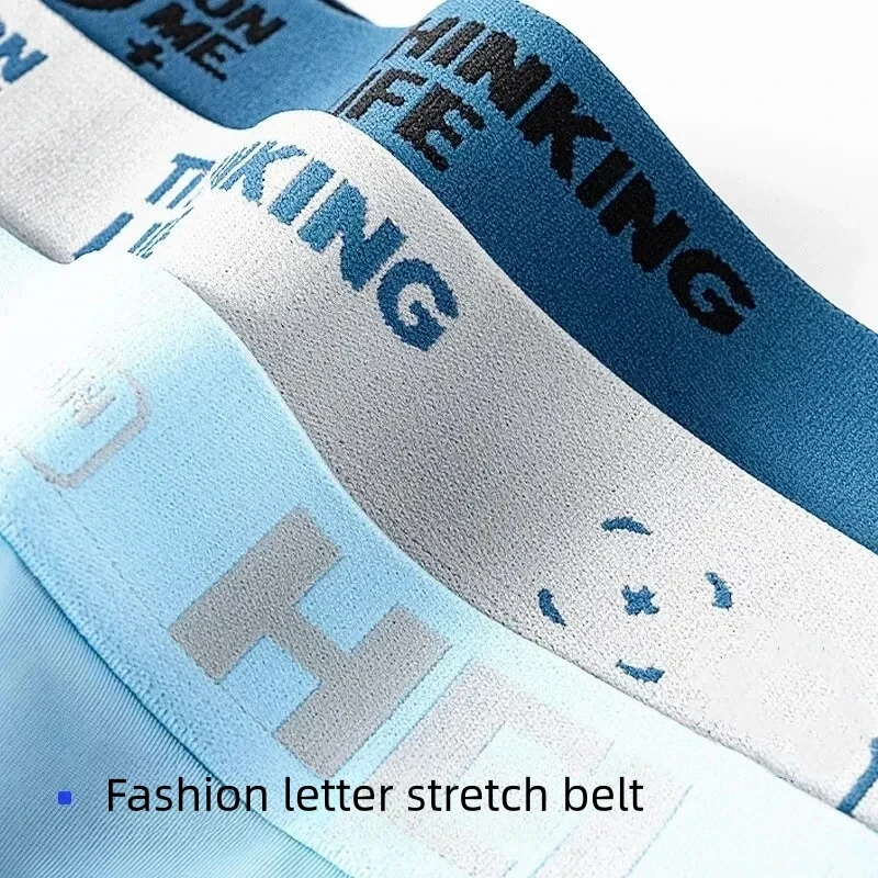 4pcs Mens Boxer Shorts Men Panties Seamless Sexy Underwear Ice Silk Man Underpants Breathable Graphene Male Boxershorts