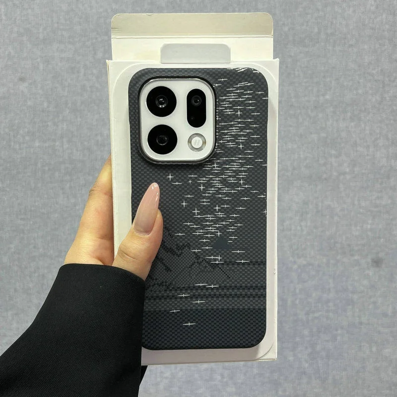 Luxury Ultra Thin Cooling Carbon Fiber Pattern Frosted Frameless Business Case