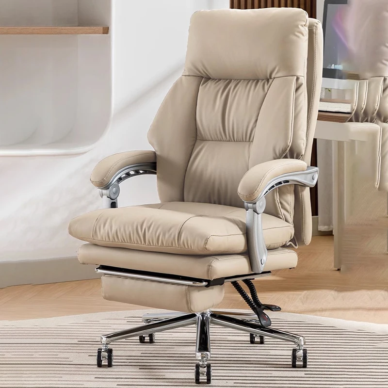 Designer Bedroom Office Chair Ergonomic Accent Comfortable Leather Swivel Computer Chair Mobile Cadeira Ergonomica Furniture