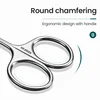 MR.GREEN Eyebrow Scissors Curved Blade Cuticle Scissors Professional Stainless Steel Manicure Trimmer Hair Remover Tool 6