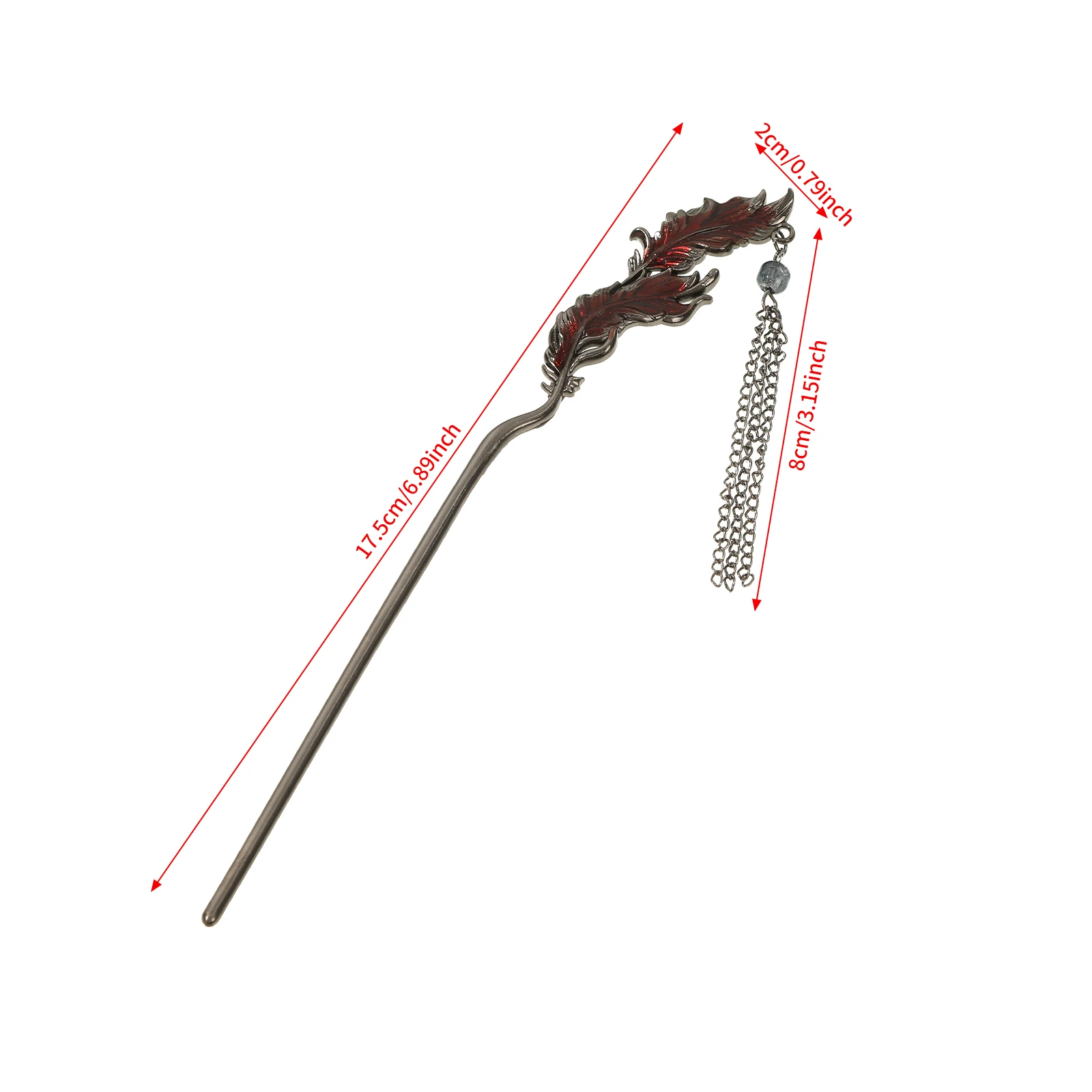 1pc Chinese Style Women Tassel Hair Stick Vintage Lady Hairpin Hair Fork Headwear Wedding Party Temperament Headdress Hair Clip