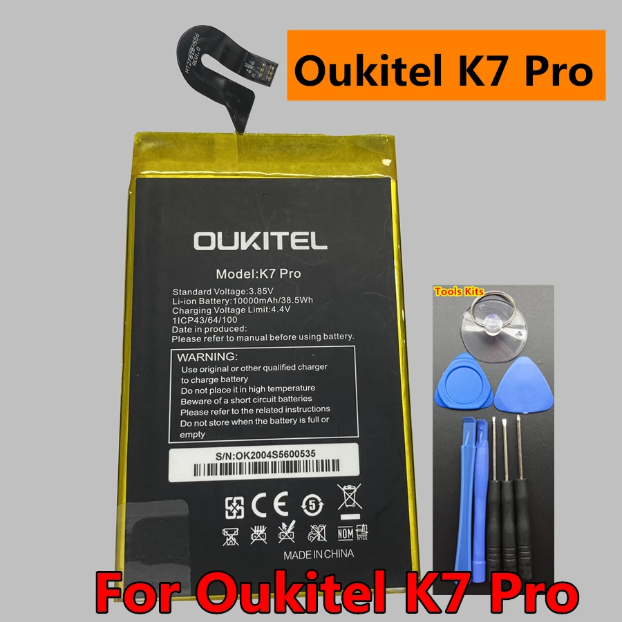 

100% New Original 10000mAh Replacement Battery For Oukitel K7 Pro Smart Phone