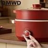 DMWD Multifunctional Electric Cooking Boiling Pot 3L Hot Pot Noodles Soup Pot Non-stick Rice Cooker Fast Heating Food Steamer 6