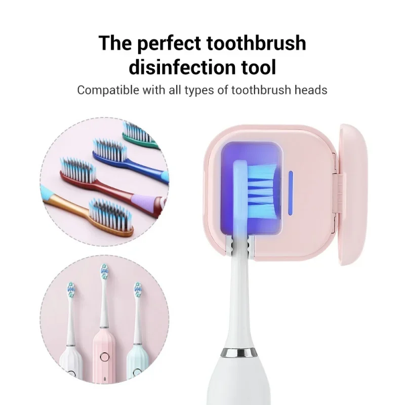 

Box Toothbrush Toothbrush Sanitizer Blue Light UV Toothbrush Head Disinfection Box Sterilizer Rechargeable Portable Toothbrushes