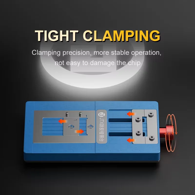 JTX T4 프로 칩 접착제 제거 리볼링 주석 도포 플랫폼 아이폰 안드로이드 CPU EMMC IC 수리용 14개 BGA 스텐실 도구 포함