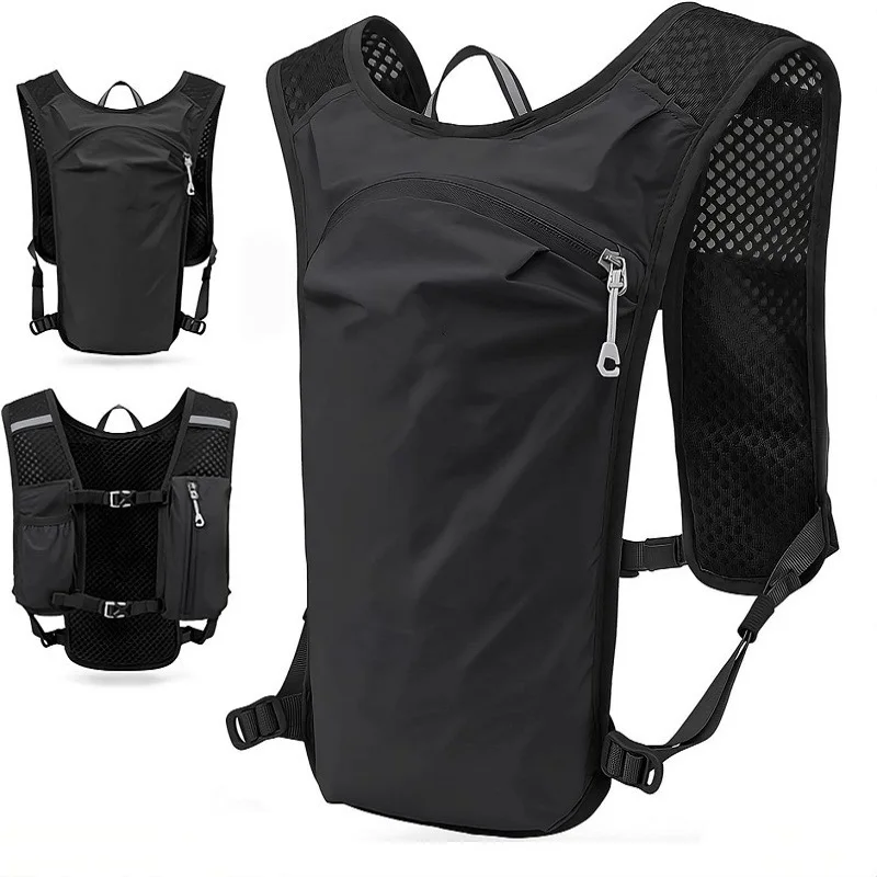 Outdoor Trail Running Backpack Unisex Lightweight Running Race Hydration Vest Marathon Bicycle Bag for Marathon Cycling Hiking