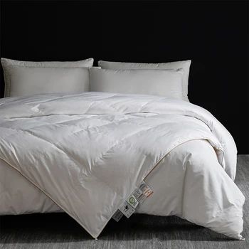 4 saisons réglables : connectez 950FP duvet et duvet en soie via fermeture éclair - chaleur personnalisée, California King 1