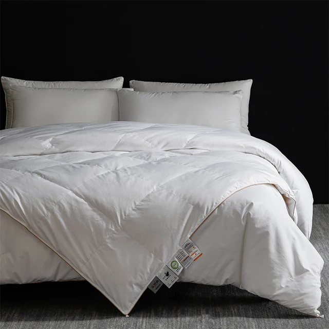 4 saisons réglables : connectez 950FP duvet et duvet en soie via fermeture éclair - chaleur personnalisée, California King 1