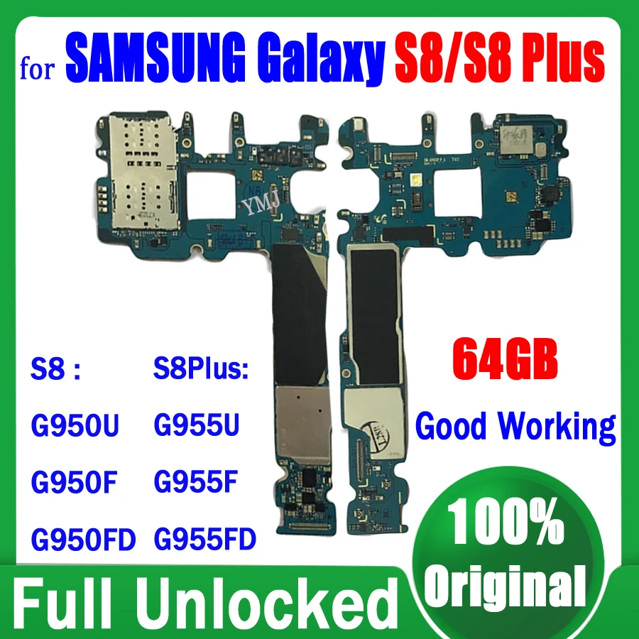 

Оригинальная разблокированная Логическая плата для Samsung Galaxy S8 G950F G950FD G950U S8 Plus G955F G955FD G955U, материнская плата с системой Android