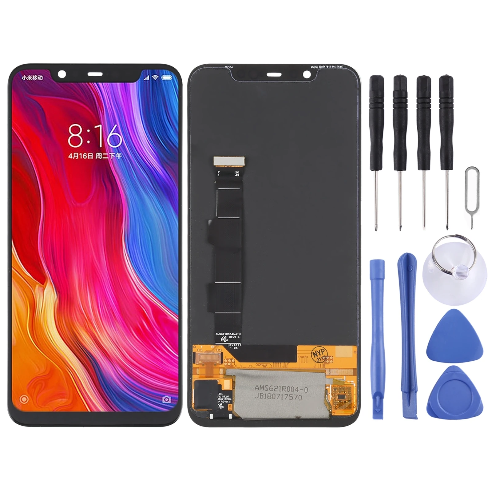 

6.21'' Original Display for Xiaomi Mi 8 Lite M1808D2TG Lcd Display Touch Screen Digitizer Assembly for Xiaomi Mi 8