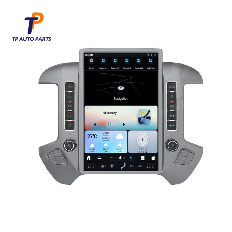 

Car Radio For Chevrolet Chevy Silverado GMC 2013 2014 2015 2016 2017 2018 2019 Multimedia Video Player Stereo Auto GPS Navigatie