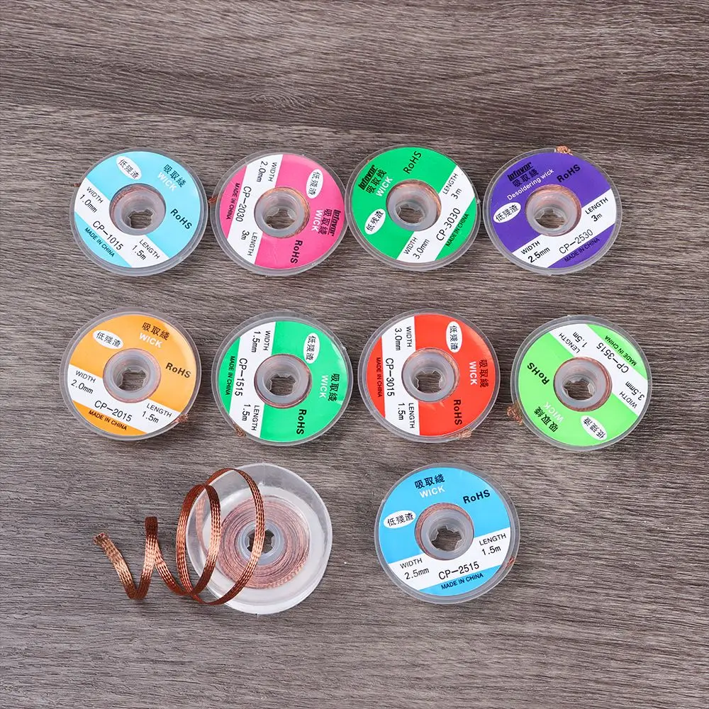 Professional Tool Cleaning Welding Soldering Wick Desoldering Braid Tape Tin Solder Removal Copper Solde Wire soldering wire desoldering braid soldering tin wire solder remover
