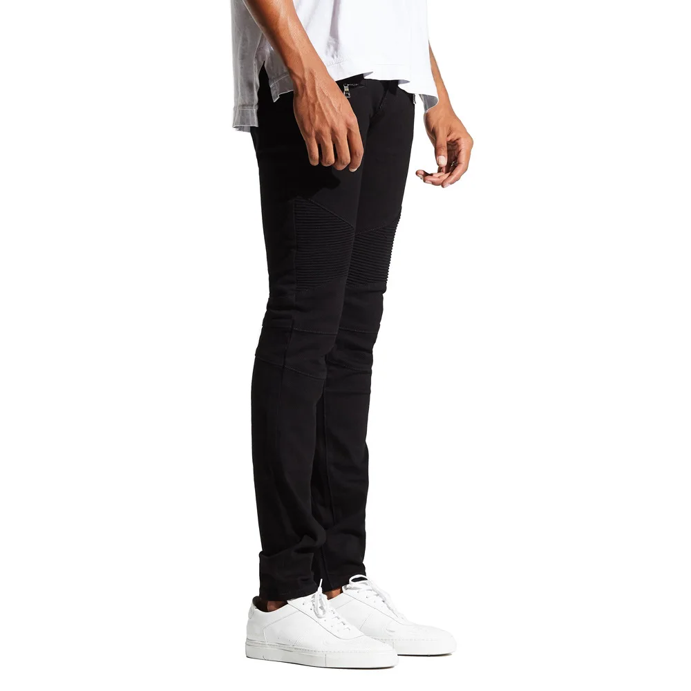 Men\'s Stretch Skinny Moto Biker Jeans Fashion Casual Denim 2022 Jeans