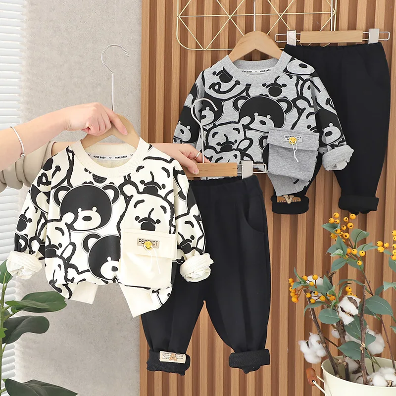 

Spring autumn Clothing Kids Clothes Set Baby Boy/Girl T-Shirt + trousers Suit Casual Boys Tracksuit Children Baby Clothes Set