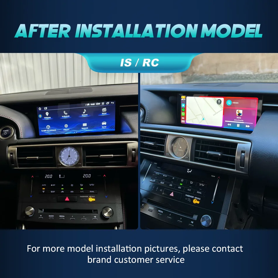 Android 14 Radio del coche para Lexus IS RC 250 200 300 350 200t 300h 2013-2019 reproductor de vídeo Multimedia inalámbrico CarPlay 4G GPS Navi 2