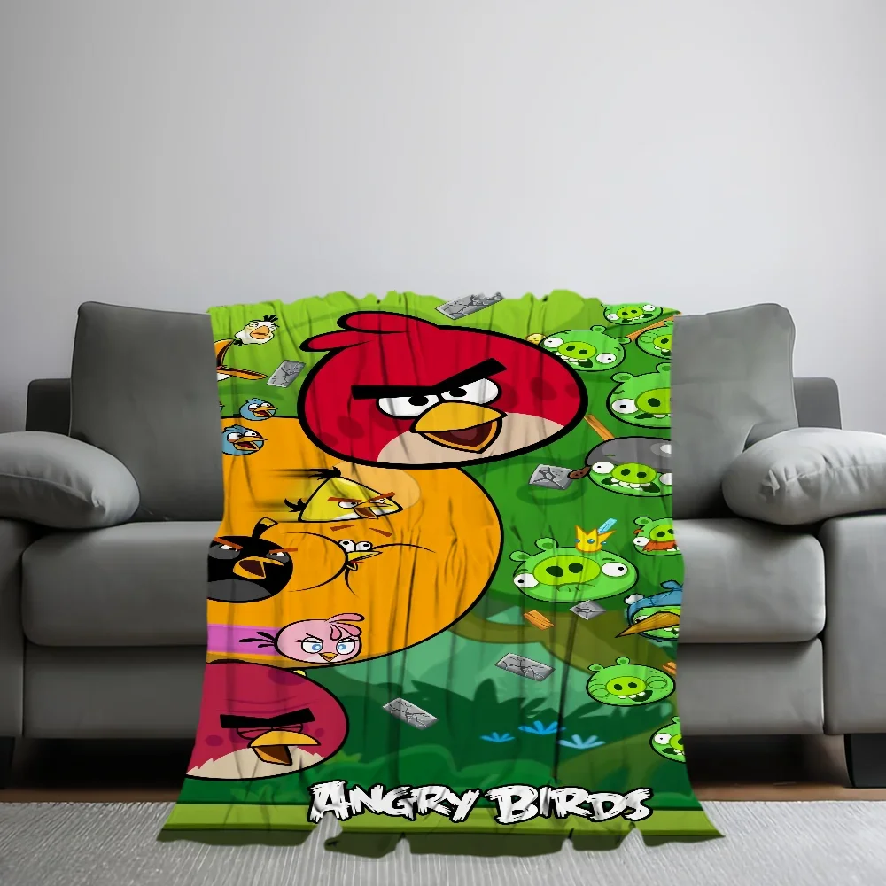 Game A-Angry-S Cartoon B-Birds Funny skicomfort warm Soft Baby blanket suitable Home Blanket for Home Office Daily Use Cover 2