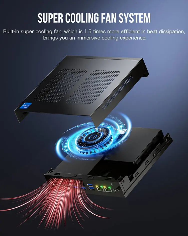 GMKtec M4  ھ i9-11900H ӿ ̴ PC, 8 ھ, 16 , 16 GB, 32GB, DDR4, 512GB, 1TB SSD