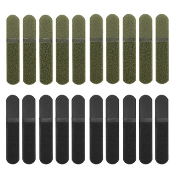 10Pcs 12cm Tactical Fastening Binding Strap Hook & Loop Reusable Strap Molle Nylon Straps for Outdoor Bag Clothes Shoes Backpack