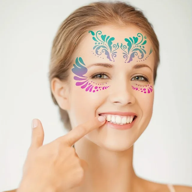 Reusable PET Face Painting Stencils 6