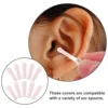 10 Pcs Replaceable Ear Sleeves Accessories Wax Removal Spoon Sleeves Replaceable Silica Gel Cleaning Remover 6