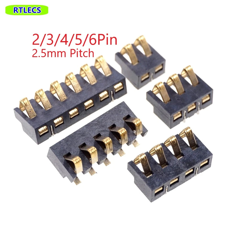 20 Pcs Spring Compression Contact 2.5 Mm Pitch 2 3 4 5 6 Pin Male