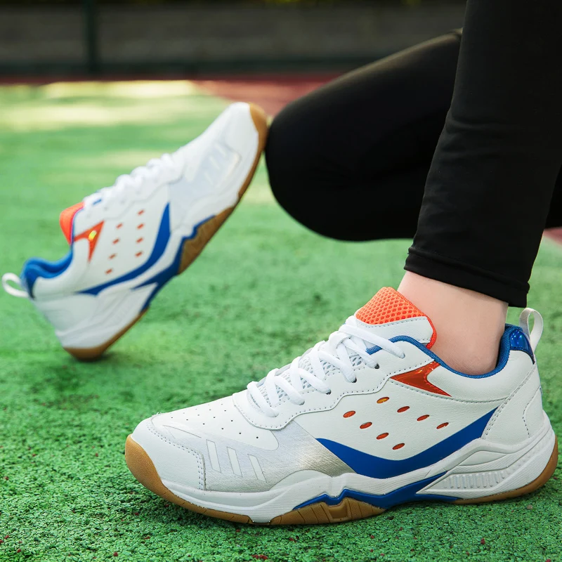 2023 남녀공용 전문 배드민턴 야외 피트니스 테니스 신발, 중립 탄성 경량 트레이닝 스포츠 신발 