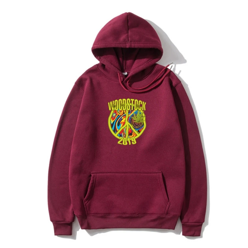 

Woodstock 2022 Outerwear Woodstock 50 American Music Festival Sweatshir Black Men-W... Retro Fleece Hoody