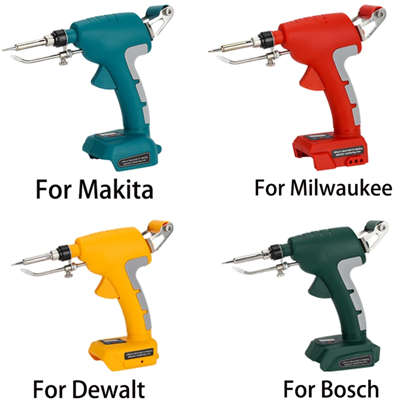 sem Fio de Solda Elétrica Ferro Estanho Soldagem Arma Repair Power Tool para Makita Dewalt Milwaukee Bosch Bateria Enviar Automaticamente