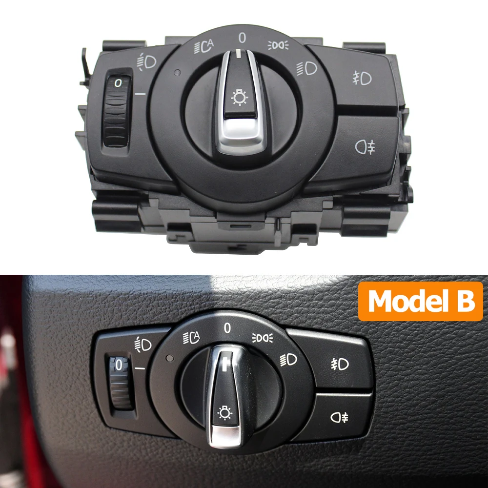 Car Front Head Lamp Headlight Switch Button Assembly For BMW 1 3 