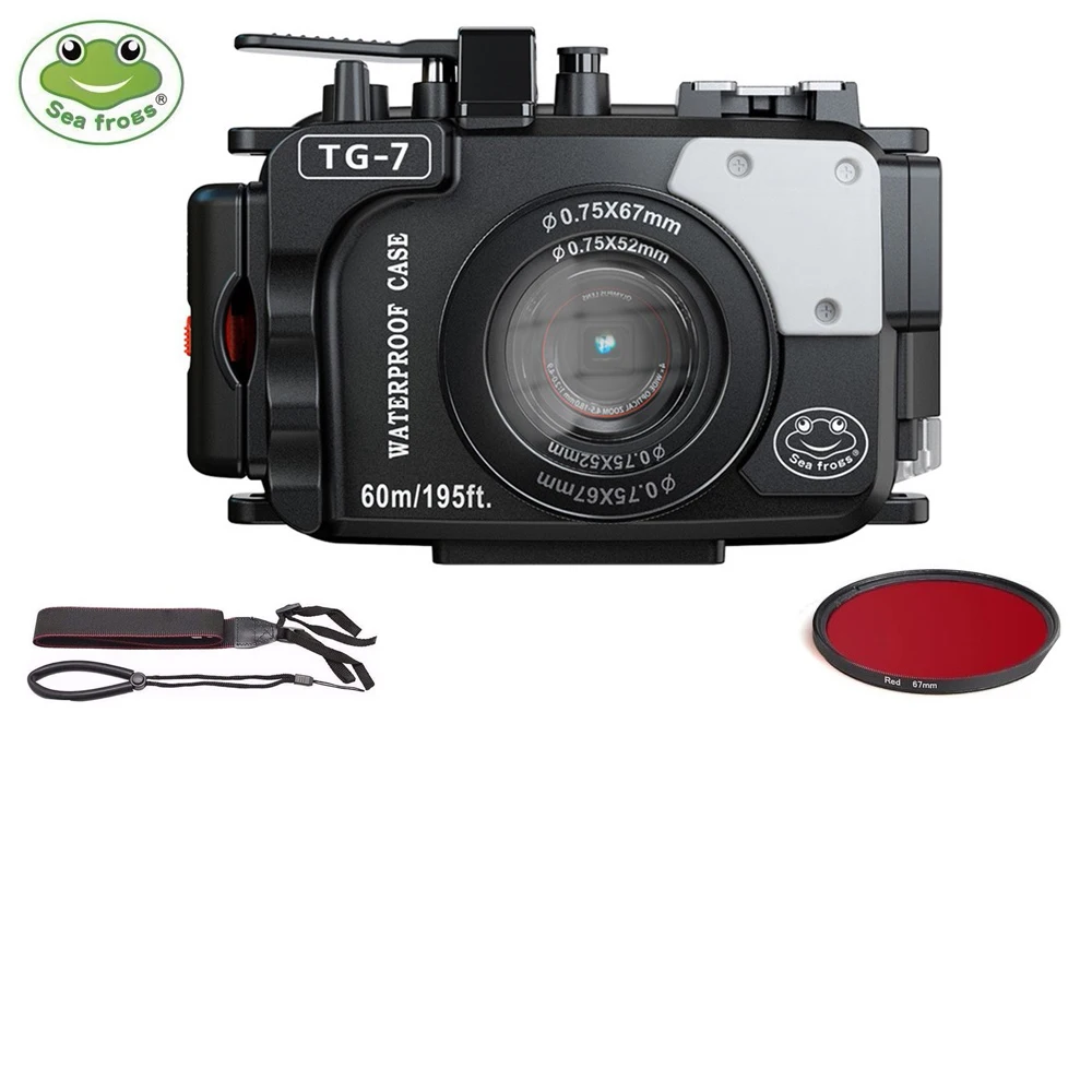 Seafrogs Custodia Subacquea Per Olympus TG-6 - Housing Professionale 60m - Foto 7