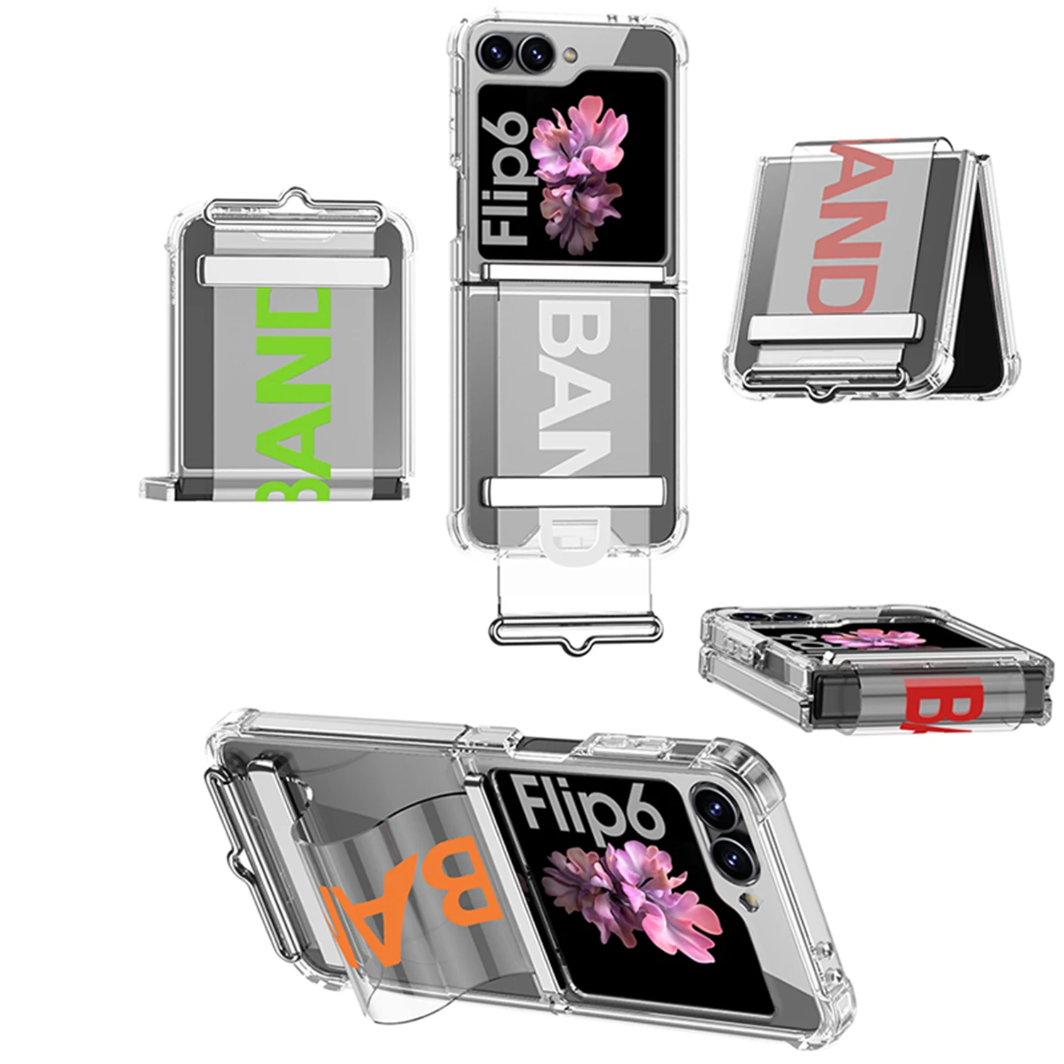 Luxury Transparent Wristband Shockproof Case with Airbag Bumper Protection