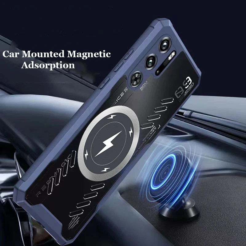Enhanced Wireless Charging Heat Dissipation Phone Case with Car Mount and Airbag Anti-Drop Protection