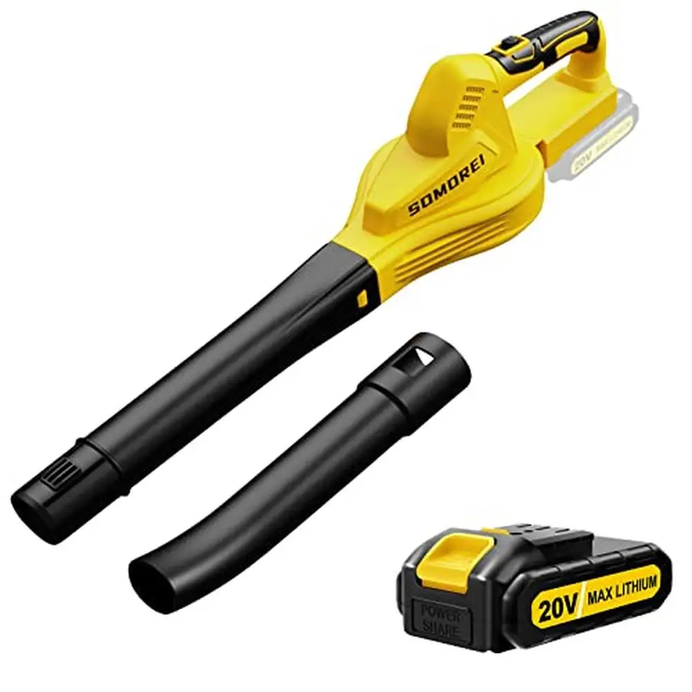 

Compact Cordless Leaf Blower 20V Handheld Battery Powered Blower Kit