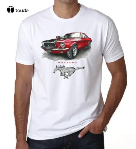 

Лидер продаж, Детская футболка из 100% хлопка Mustang Red, топ, белая футболка с машинкой Rac, пользовательская модная забавная футболка унисекс aldult для подростков, Новинка