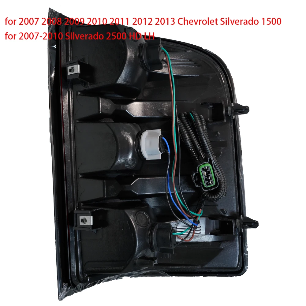 Replacement Right Side Tail Light Assembly For Chevy Silverado 1500-3500 HD 2007-2013 – Red Lens, GM2801207