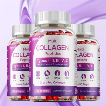 Collagen Peptides - Nourishes The Skin, Slows Down Aging, Promotes Healthy Hair, Strong Nails, and Improves Intestinal Digestion