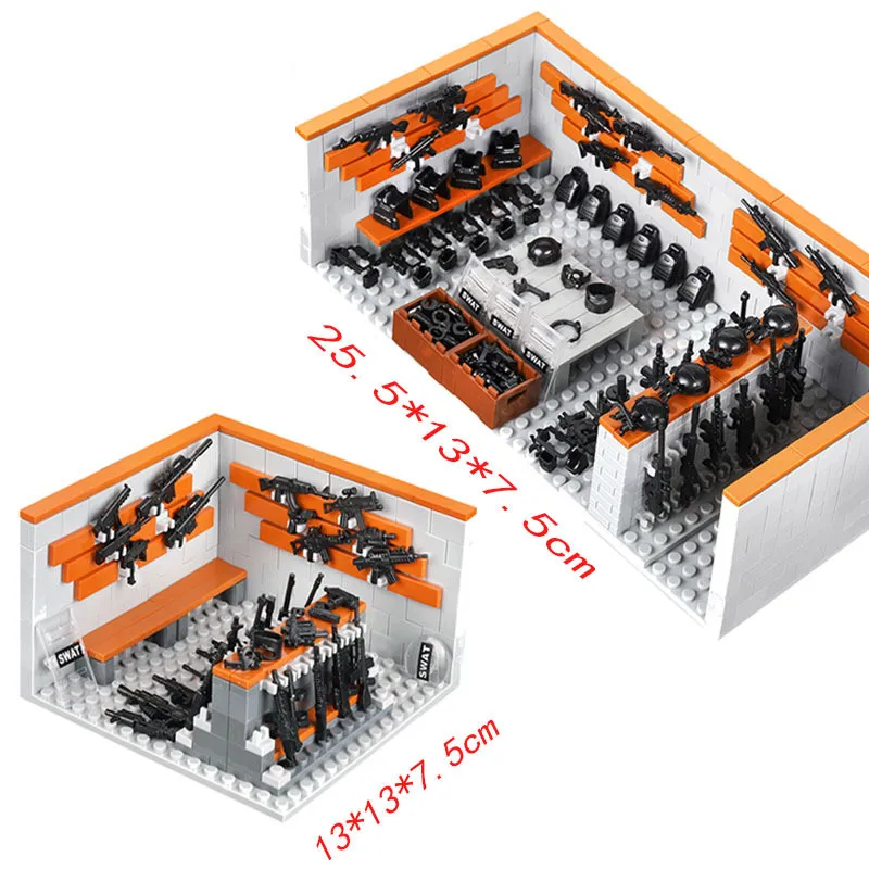 MilitaryBaseArmyBaseBuildingBlocksSetsWW2BattleBrickArmory
