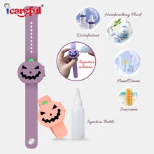 

Sanitizer Bracelet Outdoor Playing For Kids Sterilize Alcohol Liquid Dispenser Wash Hand Wristband Silicone Halloween Best Gifts
