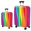 Thick Elastic Colored Striped Luggage Protection Cover Zipper Luggage Suitcase Cover Suitcase Handle Cover Travel Accessories 1