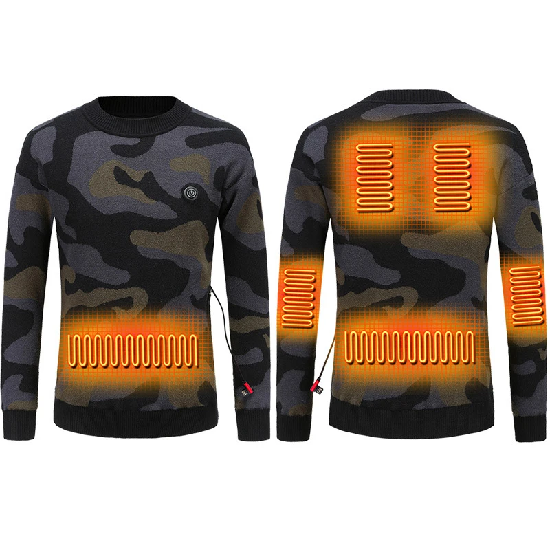 Intelligent Heating Sweater Men Women Heated Sweaters Usb Electric