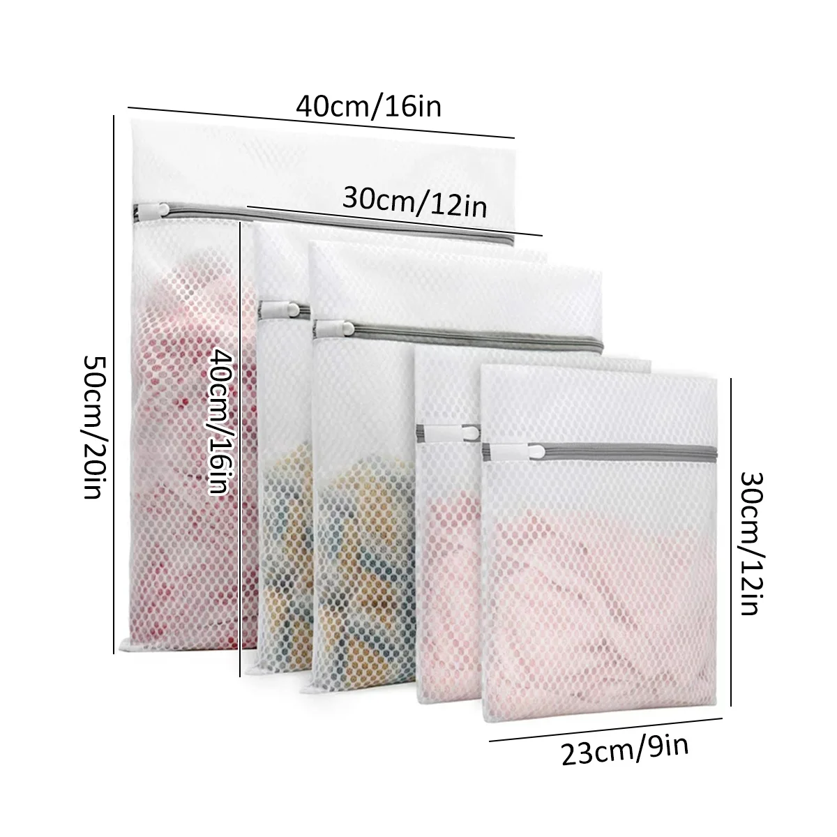Mesh Laundry Bags Polyester Reusable Washing Bags