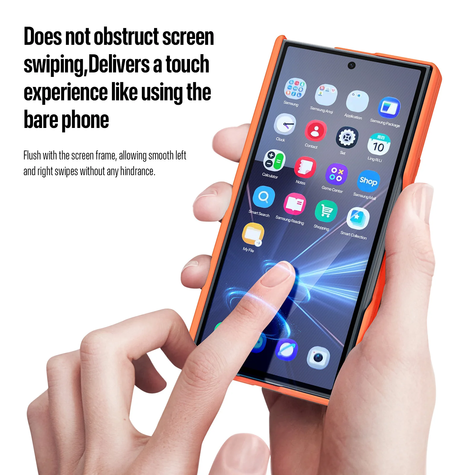 Magnetic Transparent Frosted Case with Full Protection & Anti-Slip Shockproof Design