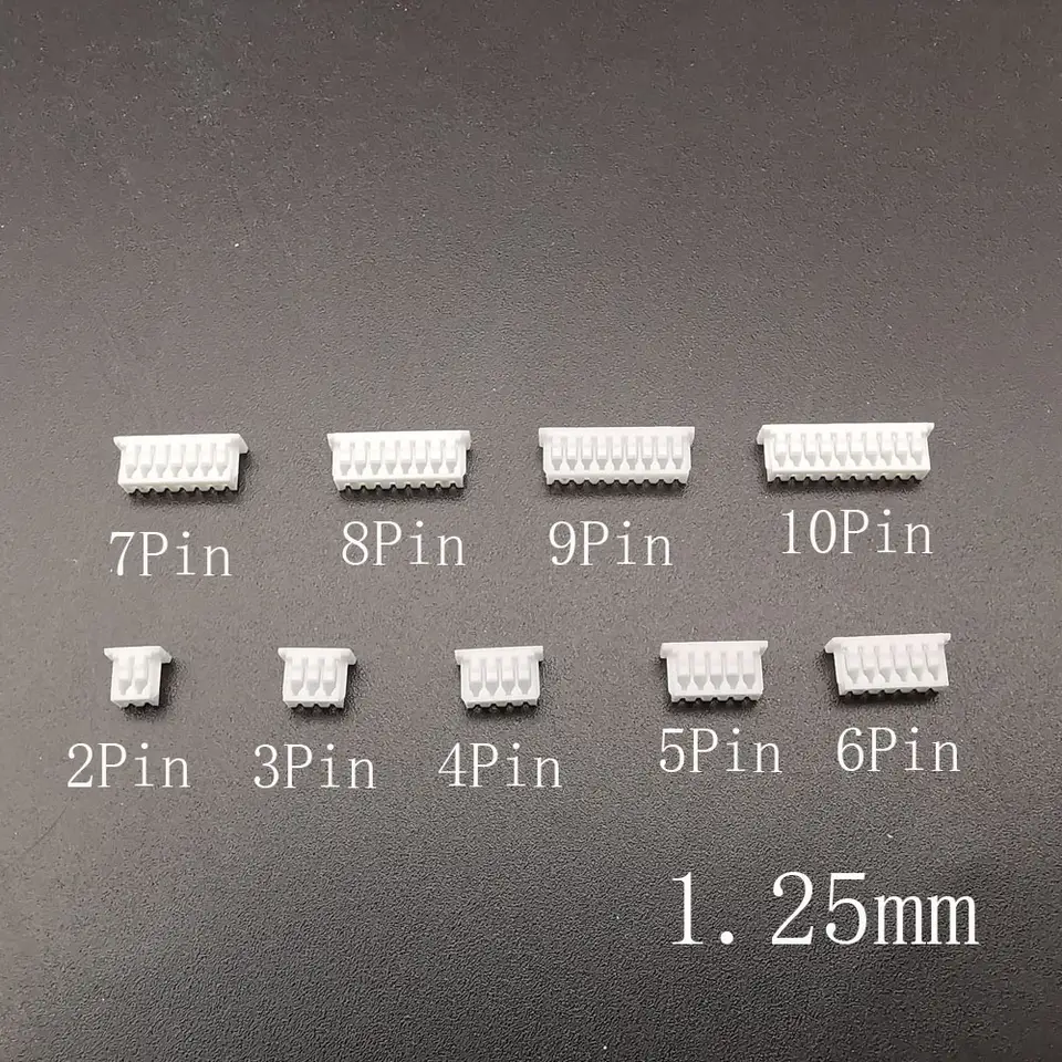 SH 1.0mm/ JST 1.25mm Female Socket Connector Kit SH 1.0/ JST 1.25 Housing 2/3/4/5/6/7/8/9/10Pin with Terminal Pre-Crimped Wire image 3