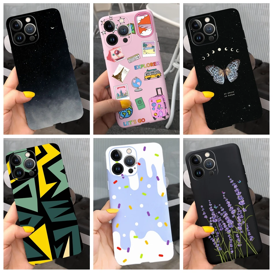 Per Iphone 13 Pro Case 13 Pro Max Custodia Morbida Custodia Per Telefono Tpu Dipinta Color Caramella Di Lusso Per Iphone 13 Mini 13Promax Iphone13 Cap