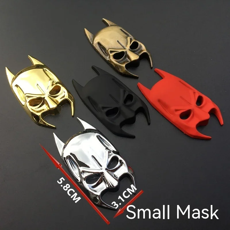 Big 3D Metal Golden Batman Dark Knight Mask Car Emblem Badge - Foto 7