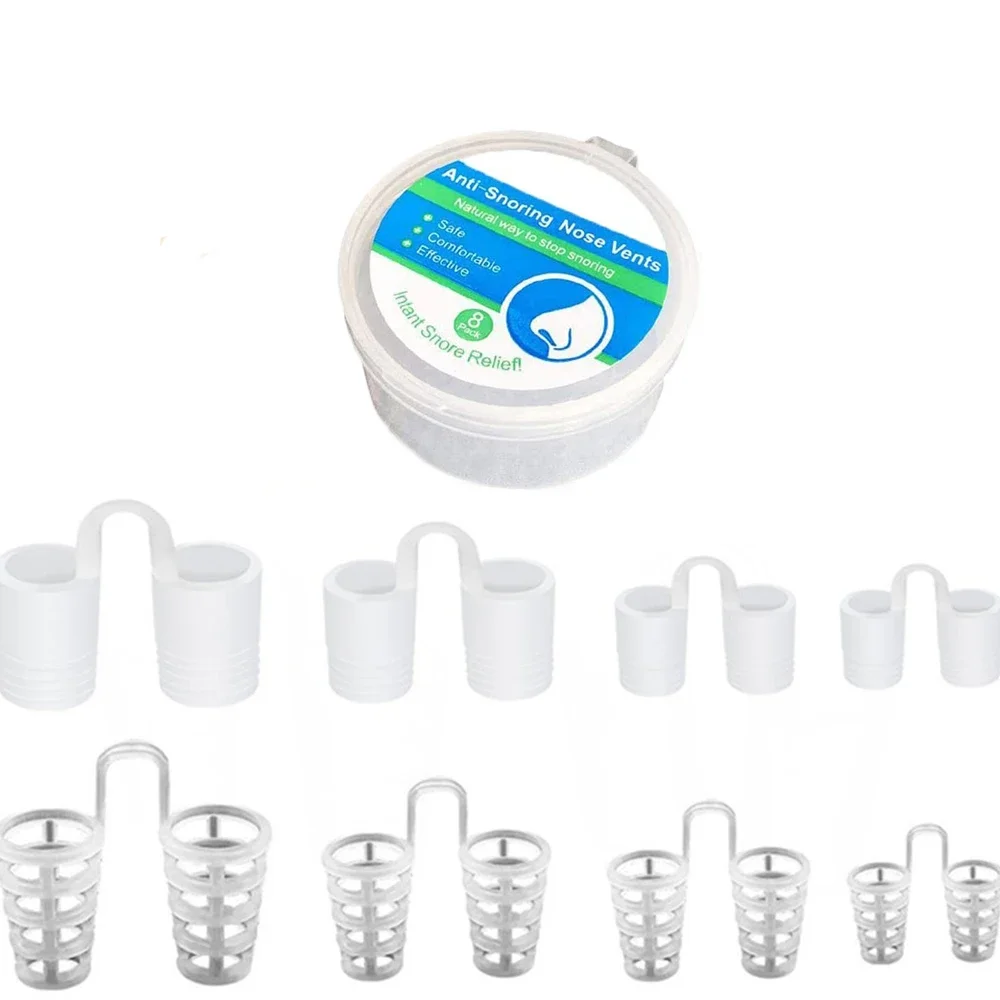 Stop Snoring Nose Clip 8PCS Anti Snoring Nasal Dilator Anti-Snore Sleep Aid Device for Men Ronco